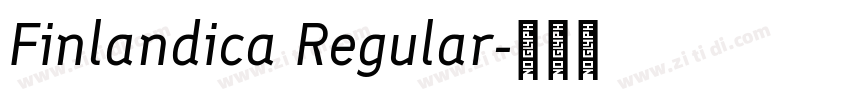 Finlandica Regular字体转换